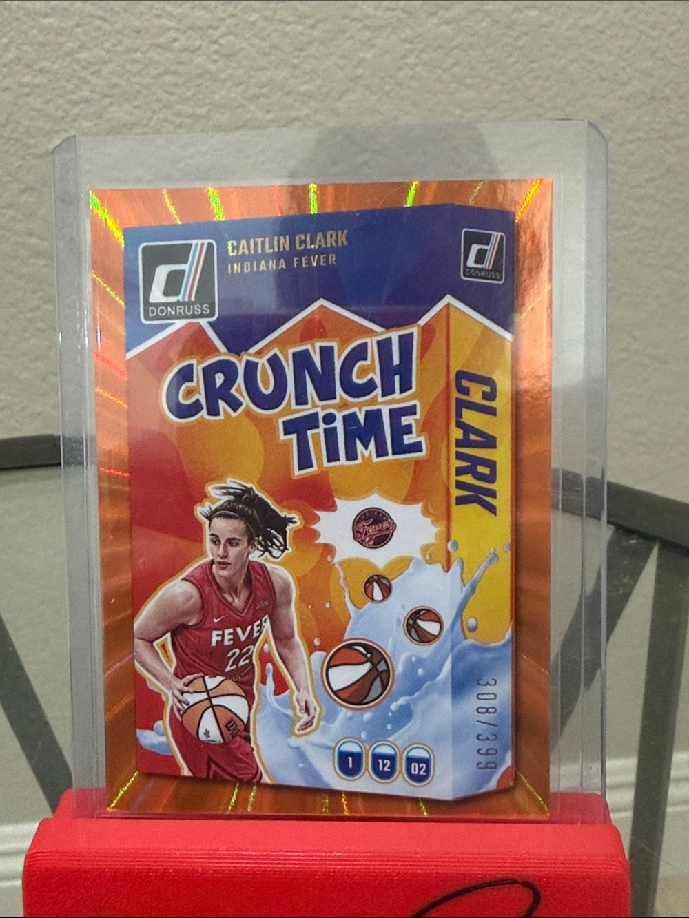 Caitlin Clark  2025 Panini Donruss WNBA - Crunch Time #5 Orange Laser /399